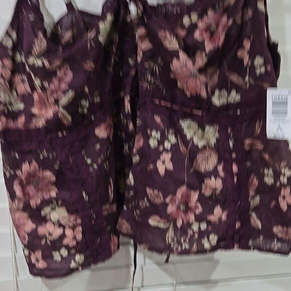 Floral Purple Women's Top - Picture 3 of 3